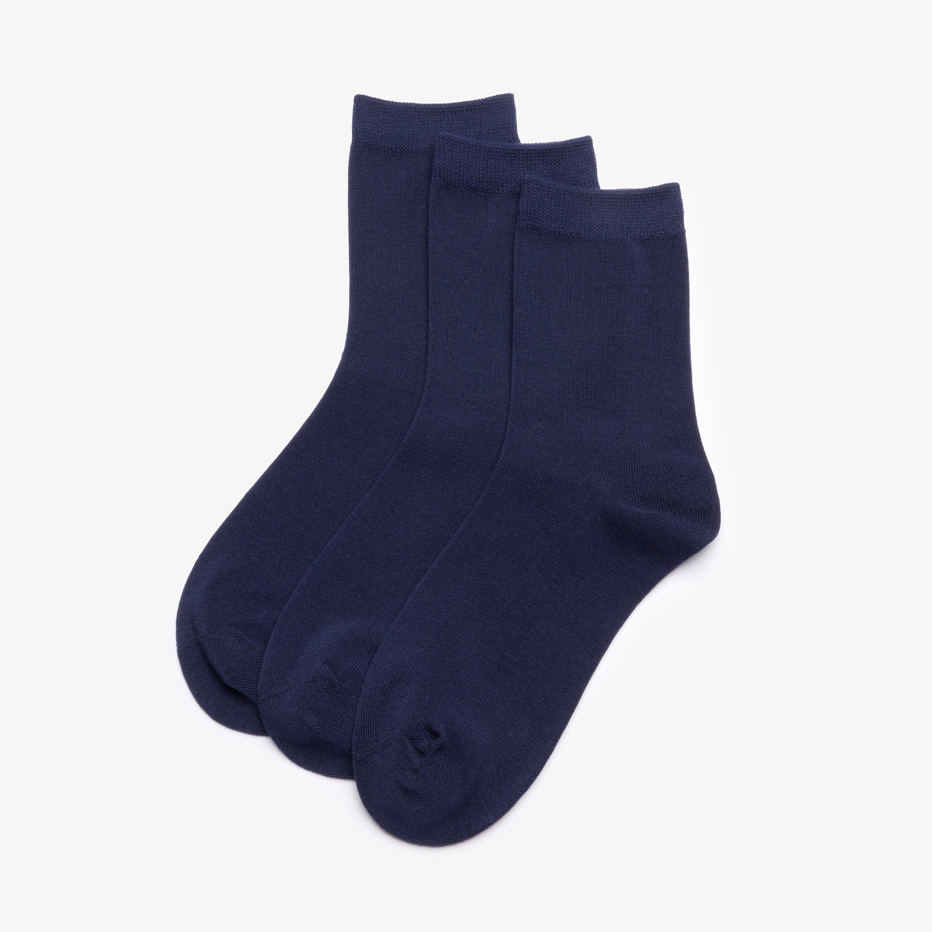 3 Pack Crew Sock Navy
